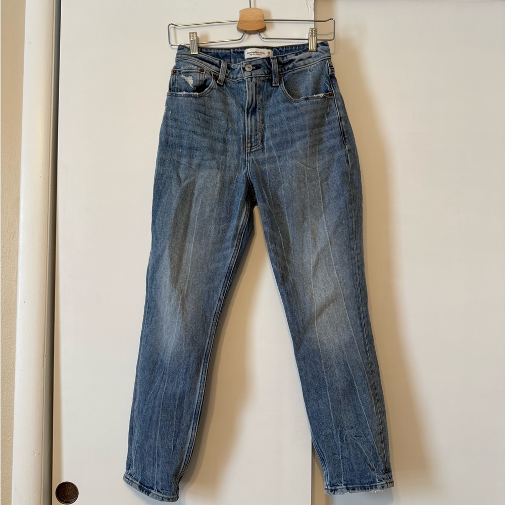 Abercrombie & Fitch Blue Denim High Rise Jeans